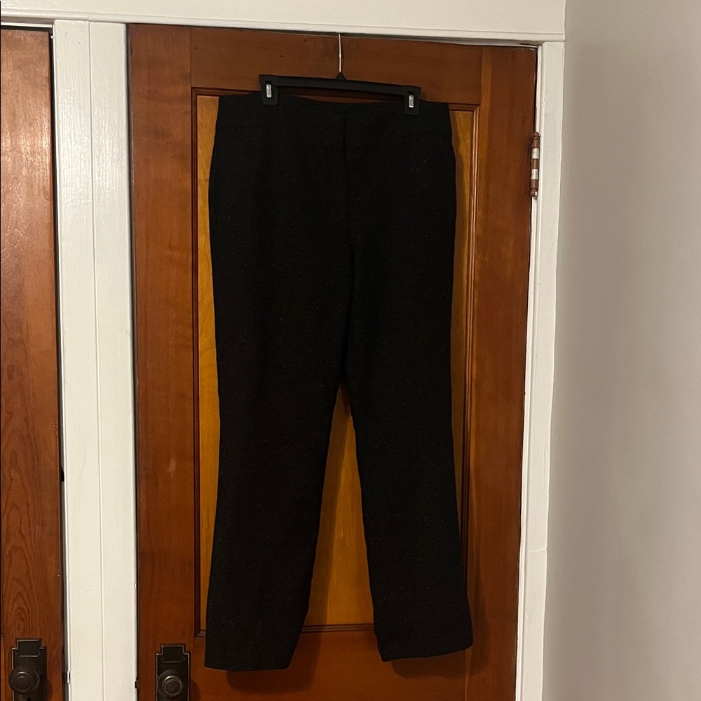 Talbots Multicolor Speck Black Dress Pants